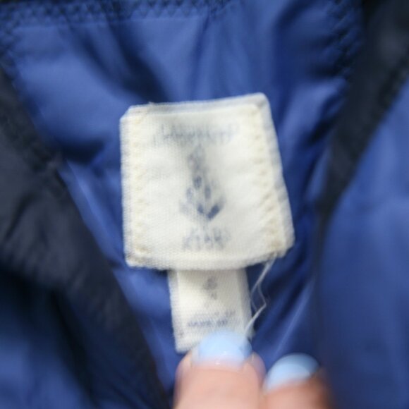 Land's End Boys Down Puffer Vest, Size 4, Royal Blue - Picture 3 of 3